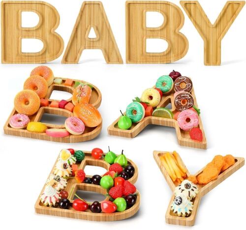 Baby Shower Wooden Charcuterie Trays - Lot 218