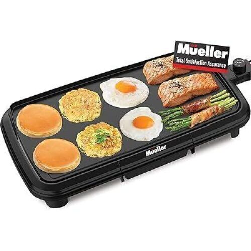 Mueller HealthyBites Electric Griddle Nonstick, 20 Inch - Lot 231