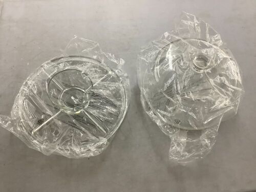 Glass Cake Stand with Lid - Lot 287