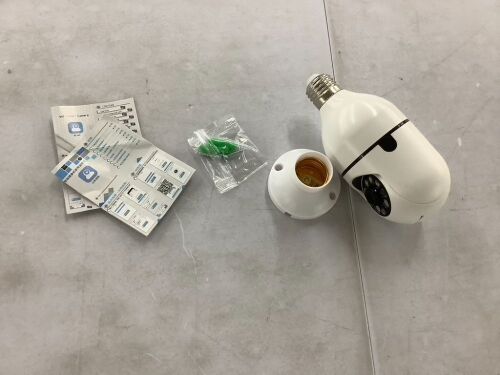 Lot of (2) Light Bulb Security Cameras  - Lot 397