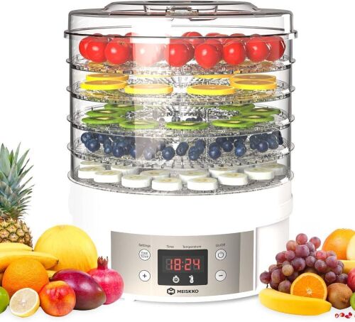 Meissko 5-Tray Electric Food Dehydrator  - Lot 543