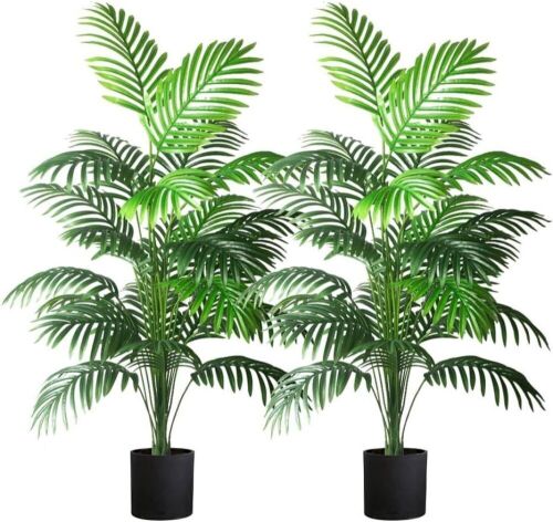 4' Artificial Palm Plants, 2 Pack  - Lot 616