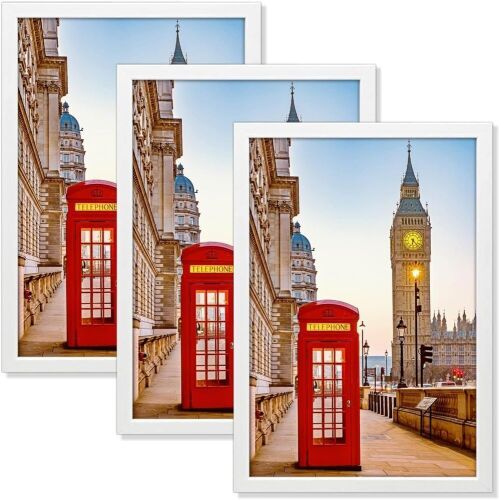 QTART 12x18 Wood Picture Frame, 3 Pack  - Lot 697