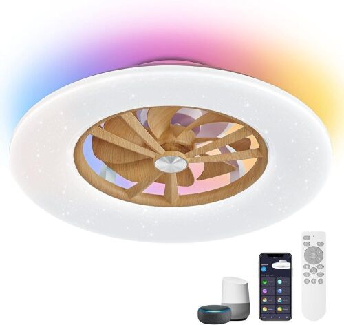 Orison RGB Ceiling Fan with Lights, 24'' - Lot 749