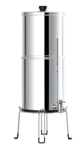 YITAHOME Gravity-Powered 2.25-Gallon Stainless Steel Water Purifier System with 5-Stage Filtration - Lot 562