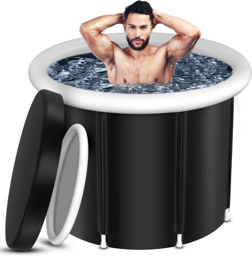 CRLAST 100gal Foldable Inflatable Ice Bath Tub  - Lot 260
