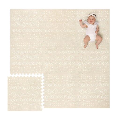 Lillefolk Baby Interlocking Foam Tiles Play Mat 6' x 6'  - Lot 683