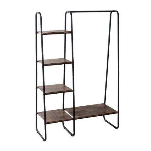 Honey-Can-Do Garment Rack with Shelves - Lot 346