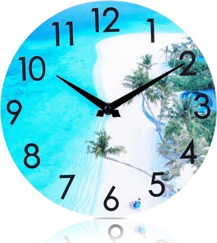 16" Outdoor Glass Wall Clock  - Lot 384
