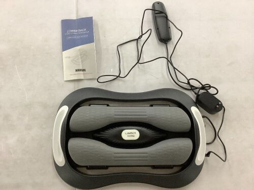 Electric Lumbar Traction Device with 2 Dynamic Stretching Flip Pillars, Heat Therapy, 3 Levels of Vibrating Massage - Lot 601