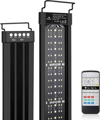 Fishkeeper Full Spectrum 17W 24/7 Aquarium Light for 13"-21" Tanks - Lot 383