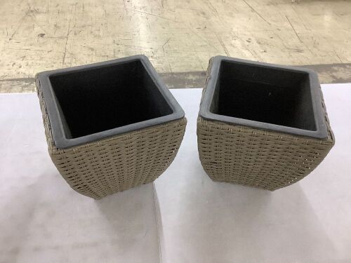 Lot of (2) Plant Pots  - Lot 295