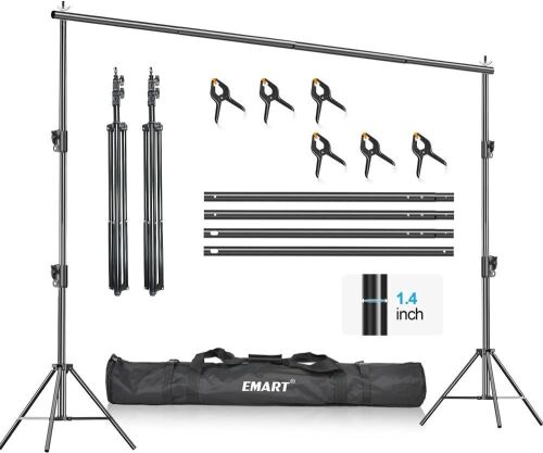 EMART Heavy Duty Backdrop Stand, 7 x 10ft - Lot 501