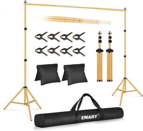 EMART Gold Backdrop Stand 10x7ft - Lot 209