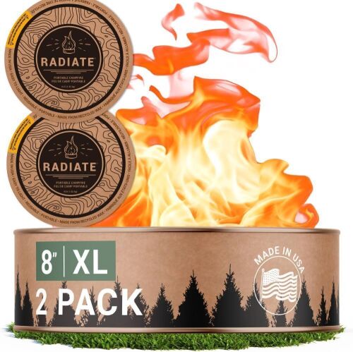 Radiate 2 Pack XL 8" Portable Campfire - Lot 378
