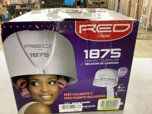 RED By KISS 1875 Watt Ceramic Tourmaline Professional Hood Dryer - Lot 453