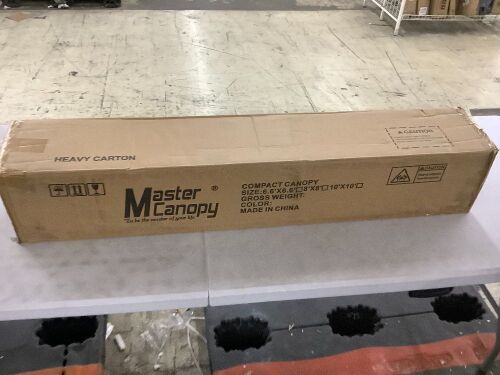MasterCanopy Compact Pop Up Canopy, Black  - Lot 189