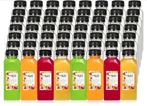 12oz Plastic Juice Bottles with Caps, 200ct  - Lot 104