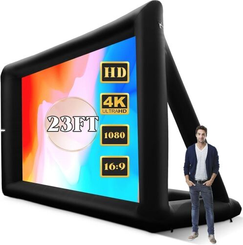 23ft Inflatable Projector Movie Screen with Air Blower - Lot 68