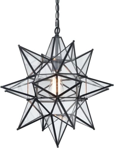  DIRYZON Boho Moravian Star Pendant Light 20 Inch - Lot 37