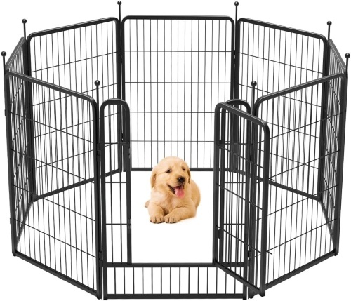 FXW Rollick Dog Playpen for Yard, RV Camping│Patented, 40 inch 8 Panels - Lot 191