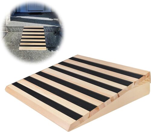5 Inch Wooden Threshold Ramp for Home Steps - Lot 1036