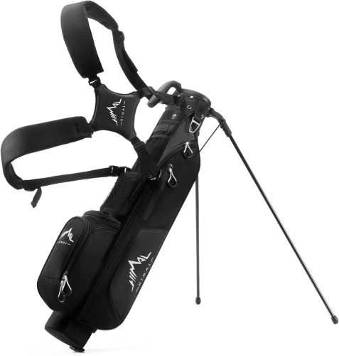Golf Lightweight Stand Carry Bag PRO with Dual Shoulder Straps – Easy to Carry and Durable Pitch n Putt Golf Bag for The Driving Range, Par 3, and Executive Courses – 31.5 inches Tall - Lot 1240
