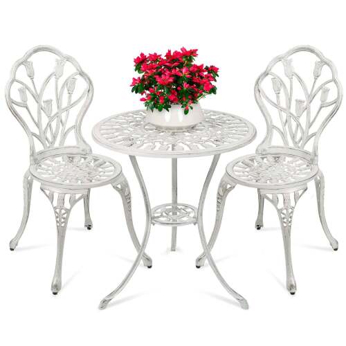 3-Piece Cast Aluminum Patio Bistro Furniture Set - Lot 1283