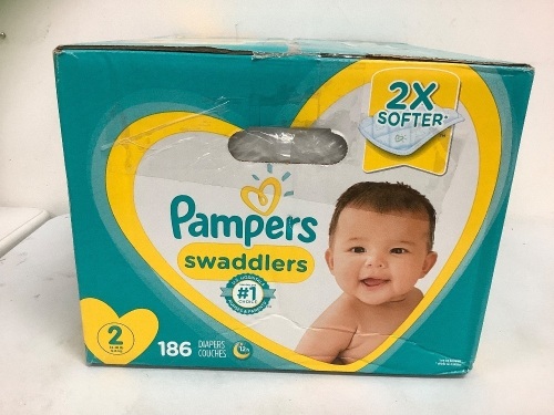 Pampers Size 2 Diapers, Appears New - Lot 13