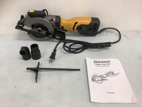 Ginour Mini Circular Saw, E-Commerce Return, Powers Up, Sold as is - Lot 19