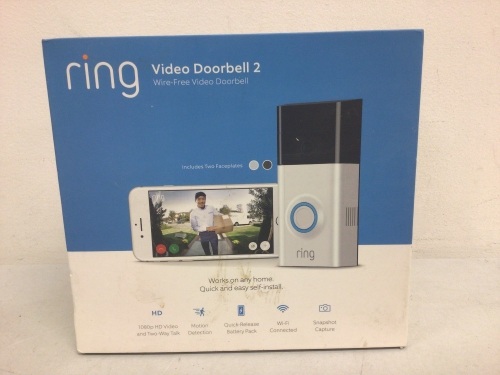 Ring Video Doorbell 2, E-Comm Return - Lot 24Y