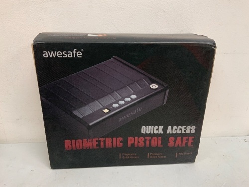 AweSafe Biometric Pistol Safe, E-Comm Return - Lot 57