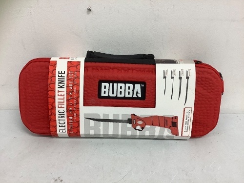 Bubba Electric Fillet Knife, Missing the 7" Blade, Powers Up, E-Comm Return, Sold as is - Lot 83