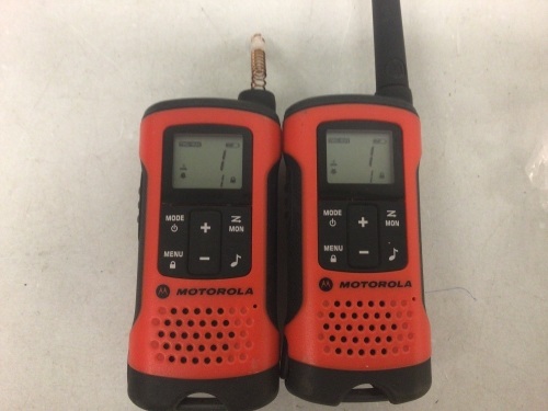 Motorola Walkies, E-Comm Return, Cap on Antenna Missing - Lot 165Y