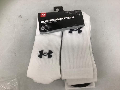 Under Armour Mens Socks, Size 9-12.5, Appears New - Lot 167