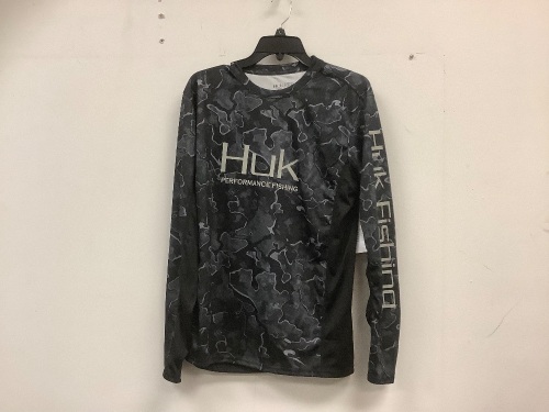 HUK Long Sleeve Tee for Men, Medium, Appears New - Lot 172