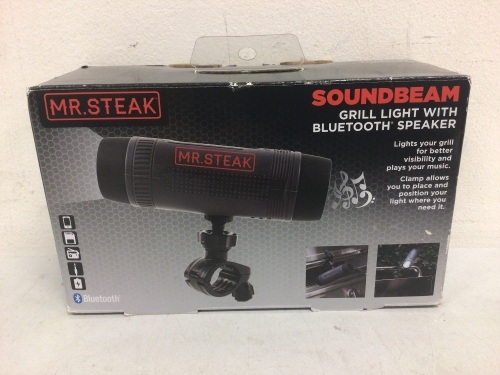 Mr.Steak Soundbeam Grill Light w/ Bluetooth Speaker, E-Comm Return - Lot 188Y
