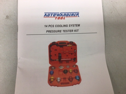 Cooling System Pressure Tester Kit, E-Comm Return - Lot 200Y