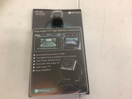 Milion Universal Rear View Camera, E-Comm Return - Lot 312