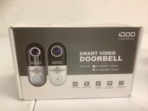 iDoo Smart Video Doorbell, E-Comm Return - Lot 321