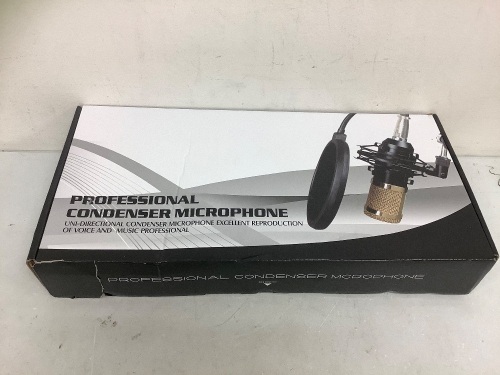Professional Condenser Microphone, Appears new, Sold as is - Lot 383
