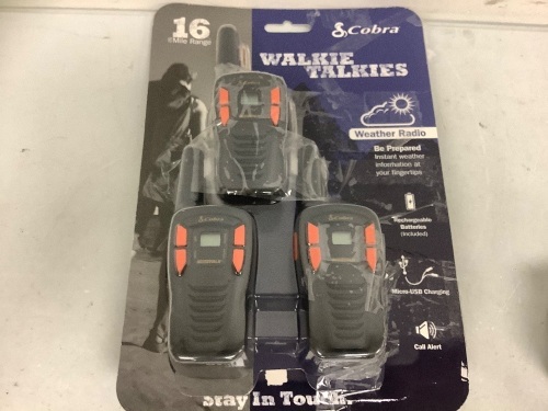 Cobra Walkie Talkies, E-Commerce Return, Sold as is - Lot 412