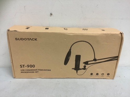 USB Condenser Podcasting Microphone Set, Appears New, Sold as is - Lot 422