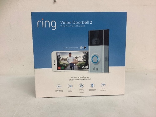 Ring Video Doorbell 2, Appears New/Sealed, Sold as is - Lot 448