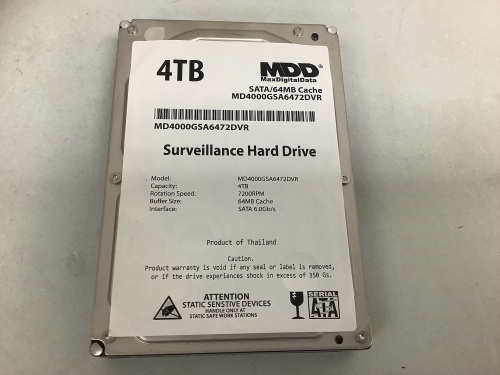 4TB Surveillance Hard Drive, E-Commerce Return, Sold as is - Lot 451