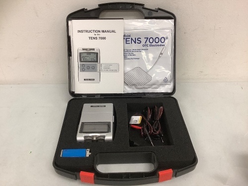 TENS 7000 Digital TENS Unit, E-Commerce Return, Powers Up, Sold as is - Lot 461