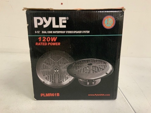 Dual Cone Waterproof Speakers, E-Commerce Return, Sold as is - Lot 482