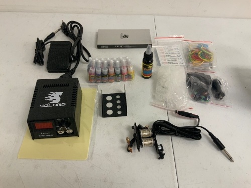 Tattoo Starter Kit, Appears New, Sold as is - Lot 491