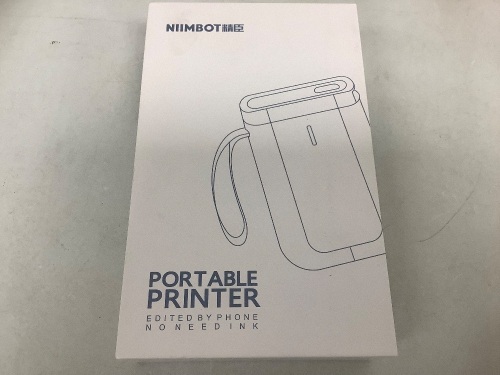 Portable Label Maker Printer, Powers Up, E-Commerce Return, Sold as is - Lot 547