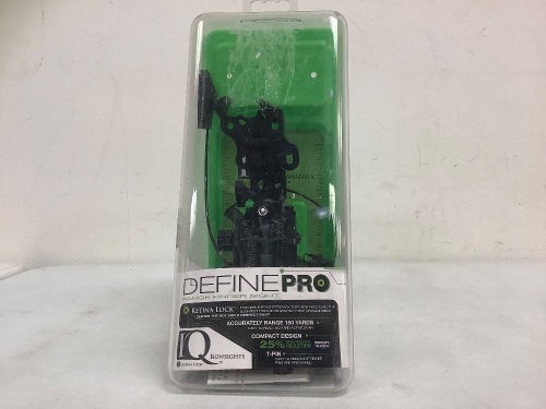 DefinePro Range Finder Bow Sight, E-Commerce Return, Sold as is - Lot 555